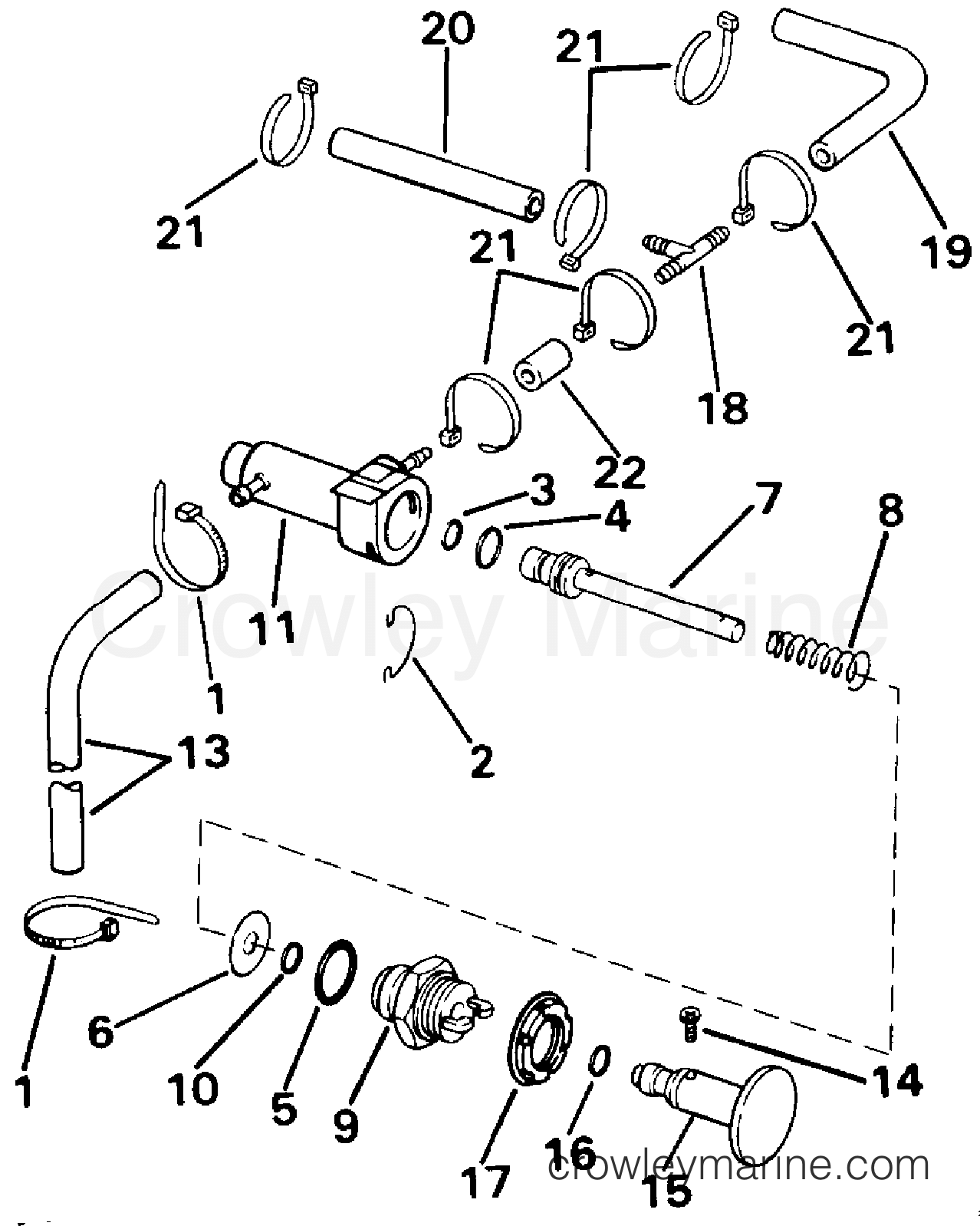 1992 Outboard 25 - J25TEEND - PRIMER SYSTEM