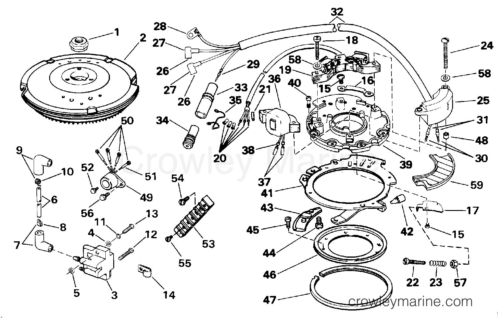 1991 Outboard 9.9 - J10EEIR - IGNITION