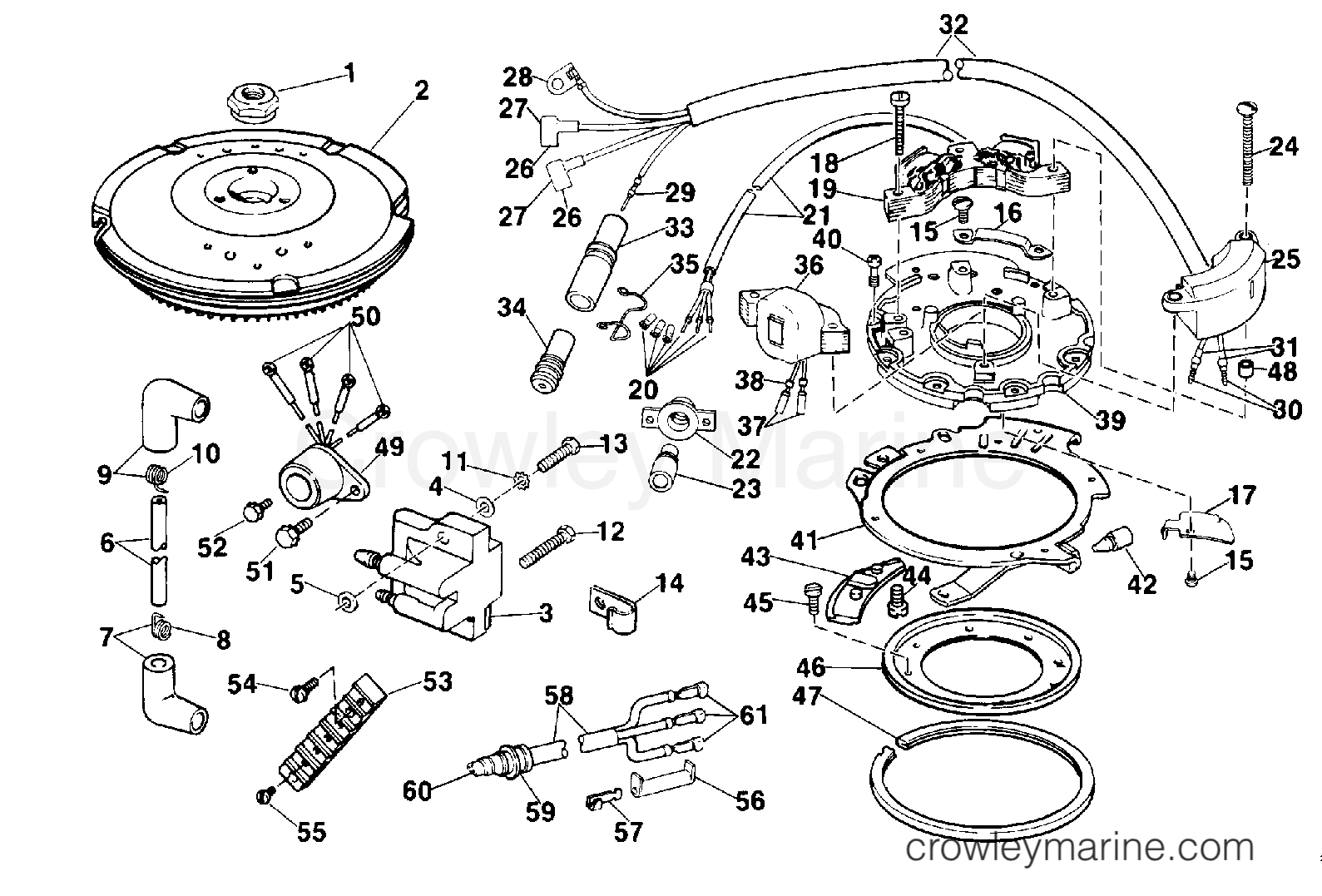1989 Outboard 9.9 - TE10RLCES - IGNITION
