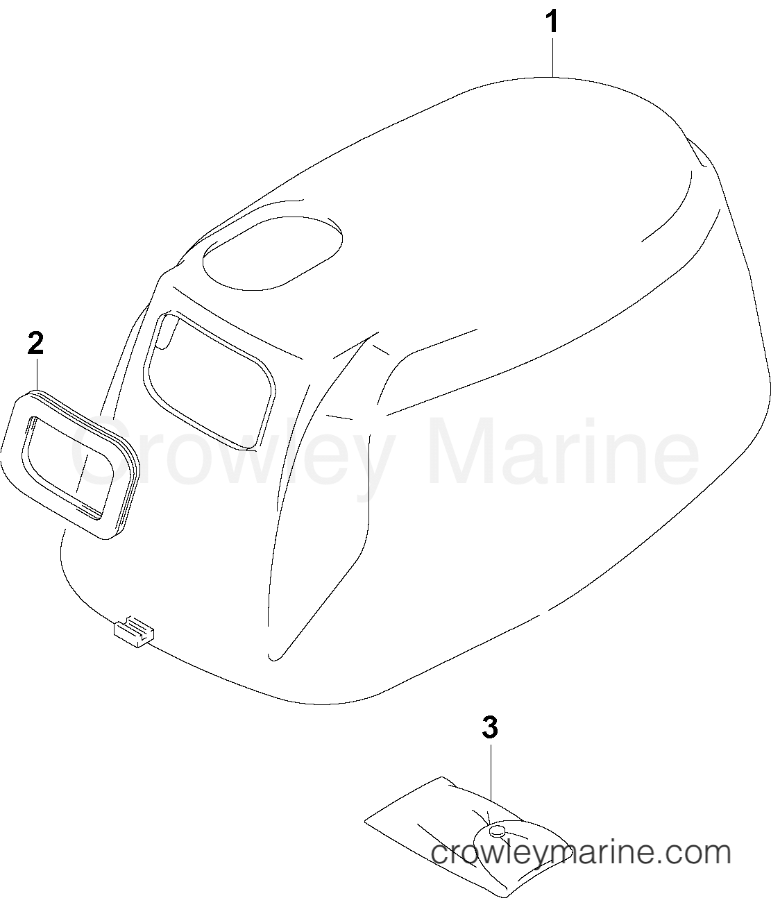 2003 Outboard 5 - J5RL4STS - ENGINE COVER