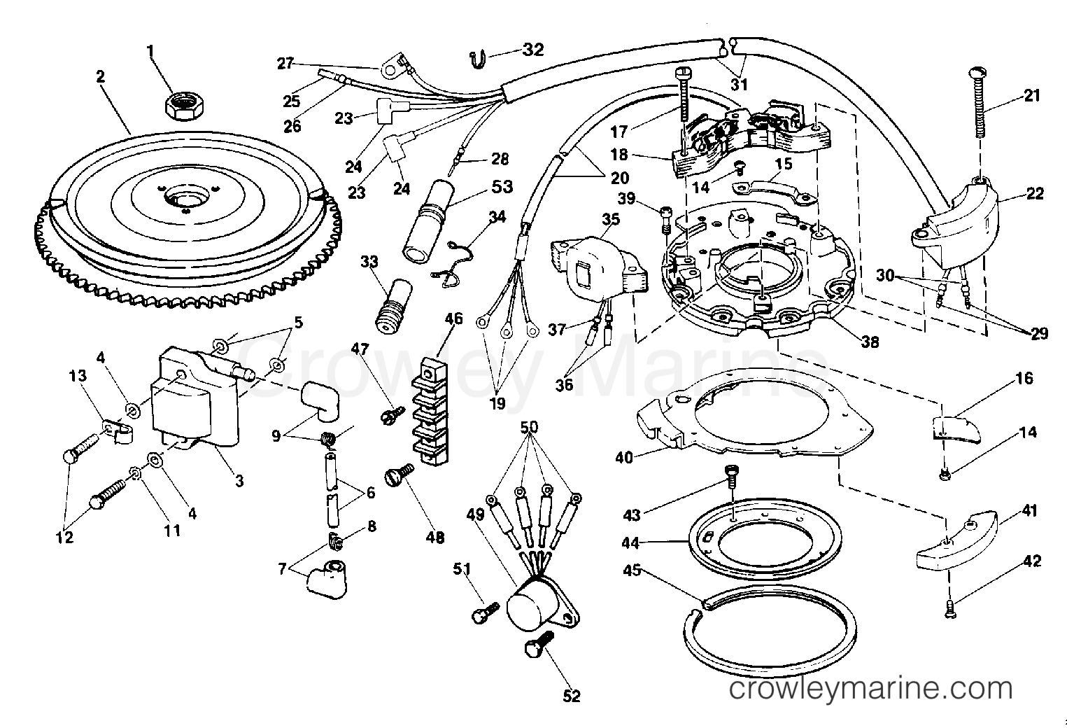 IGNITION - 1989 Evinrude Outboards 25 E25ECEB | Crowley Marine