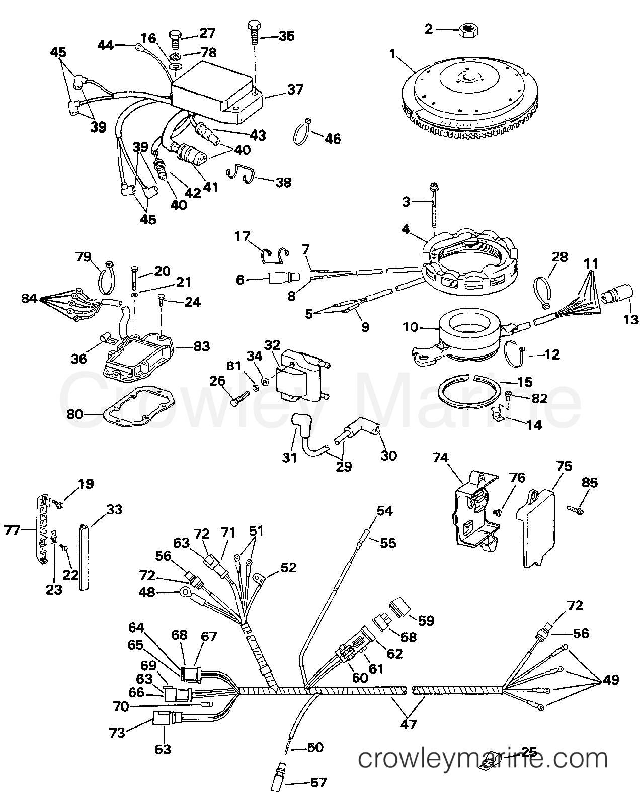 1997 Outboard 80 - E115JLEUM - IGNITION SYSTEM