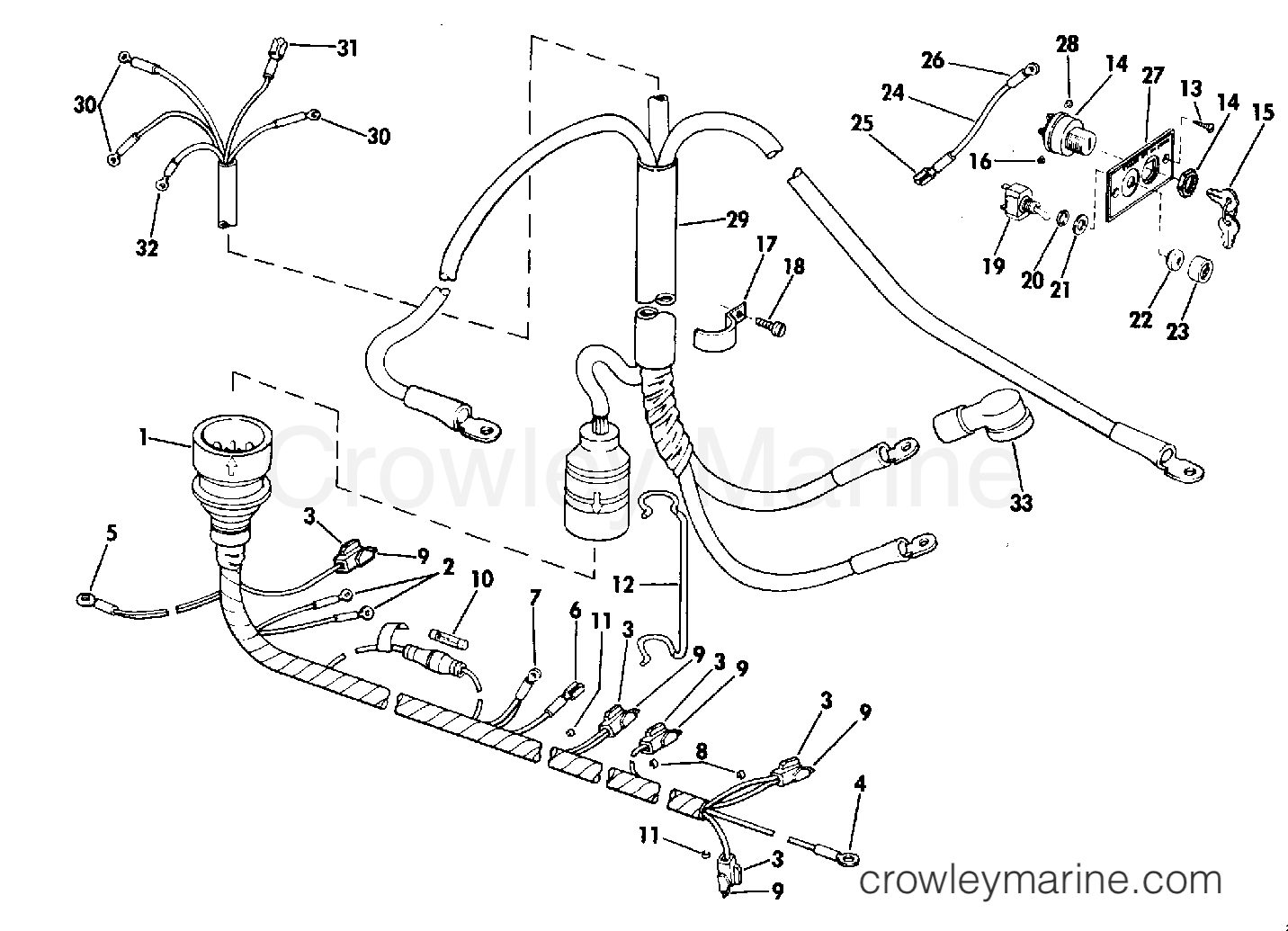 1976 Outboard 40 - 40E76A - INSTRUMENT & CABLE