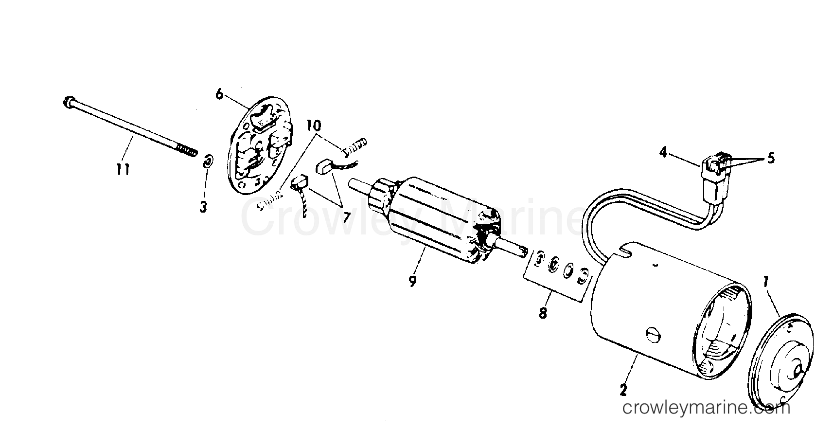 1978 OMC Stern Drive 240 - 990250P TILT MOTOR GROUP section
