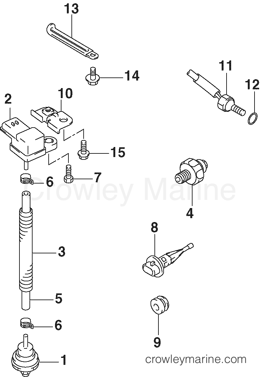 2005 Outboard 40 - J40PL4SOB - SENSOR GROUP