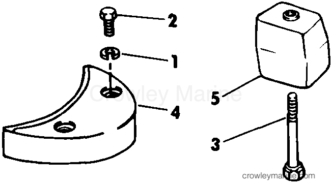 1987 Rigging Accessories - Electrical System - ZINC ANODE KIT V-4 & V-6