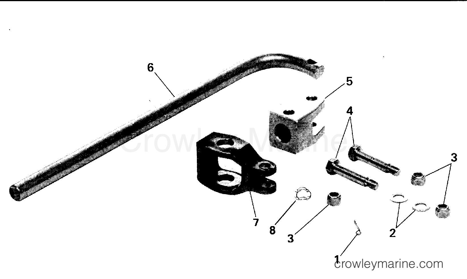 1994 Rigging Accessories - Steering - STEPPED TRANSOM KIT