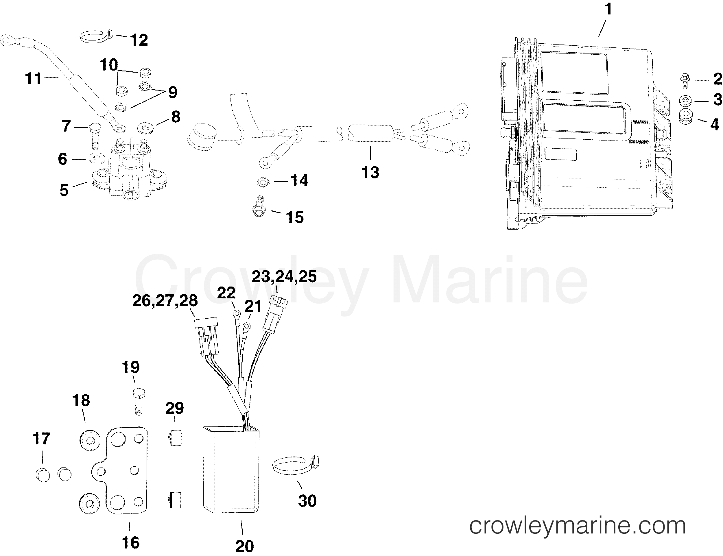 2009 Outboard 200 - E200DPLSEM - ELECTRICAL COMPONENTS