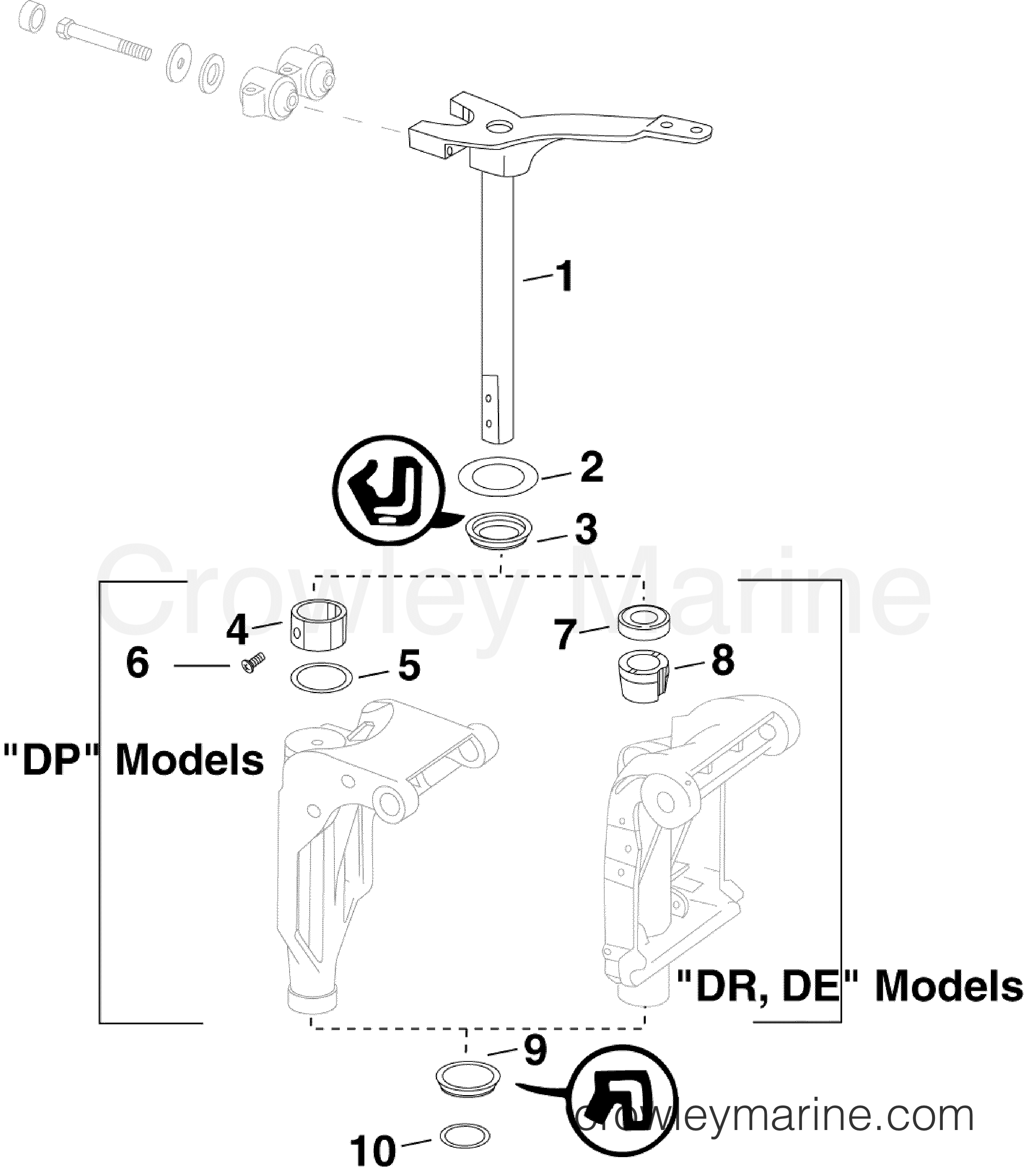 2006 Outboard 40 - E40DRLSDA - STEERING ARM