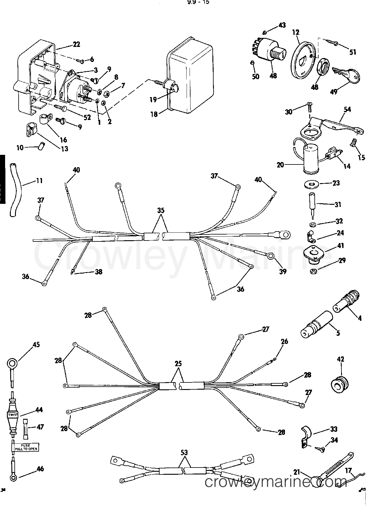 1979 Rigging Parts Accessories - Electrical System - REMOTE STARTING KIT 9.9 - 15