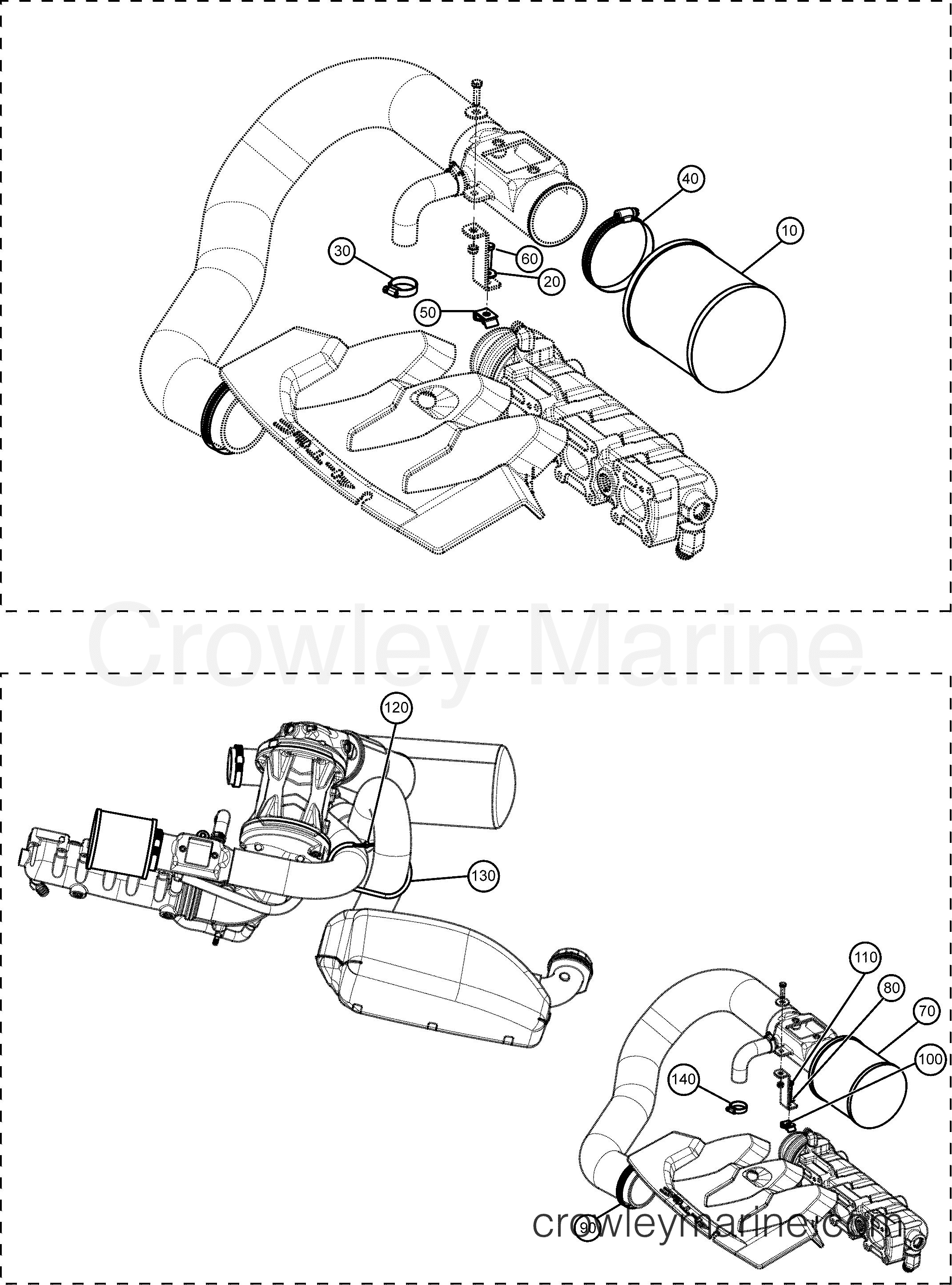 AIR FILTER KITS AF Powertrain 150 440023AFA Crowley Marine