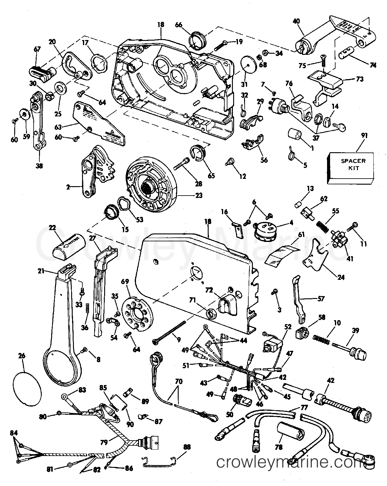 1983 Outboard 35 - E35TELCTS - REMOTE CONTROL
