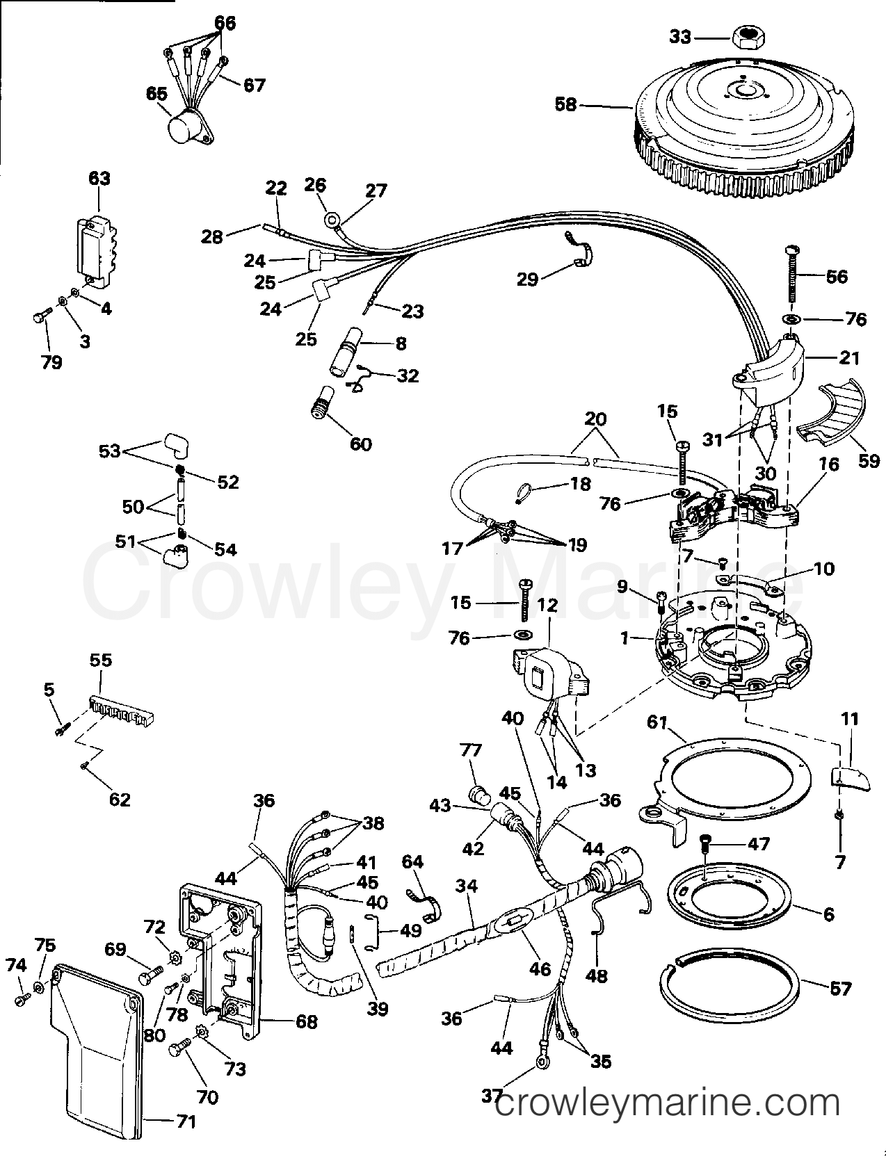 1992 Outboard 50 - E50RNLIB - IGNITION SYSTEM