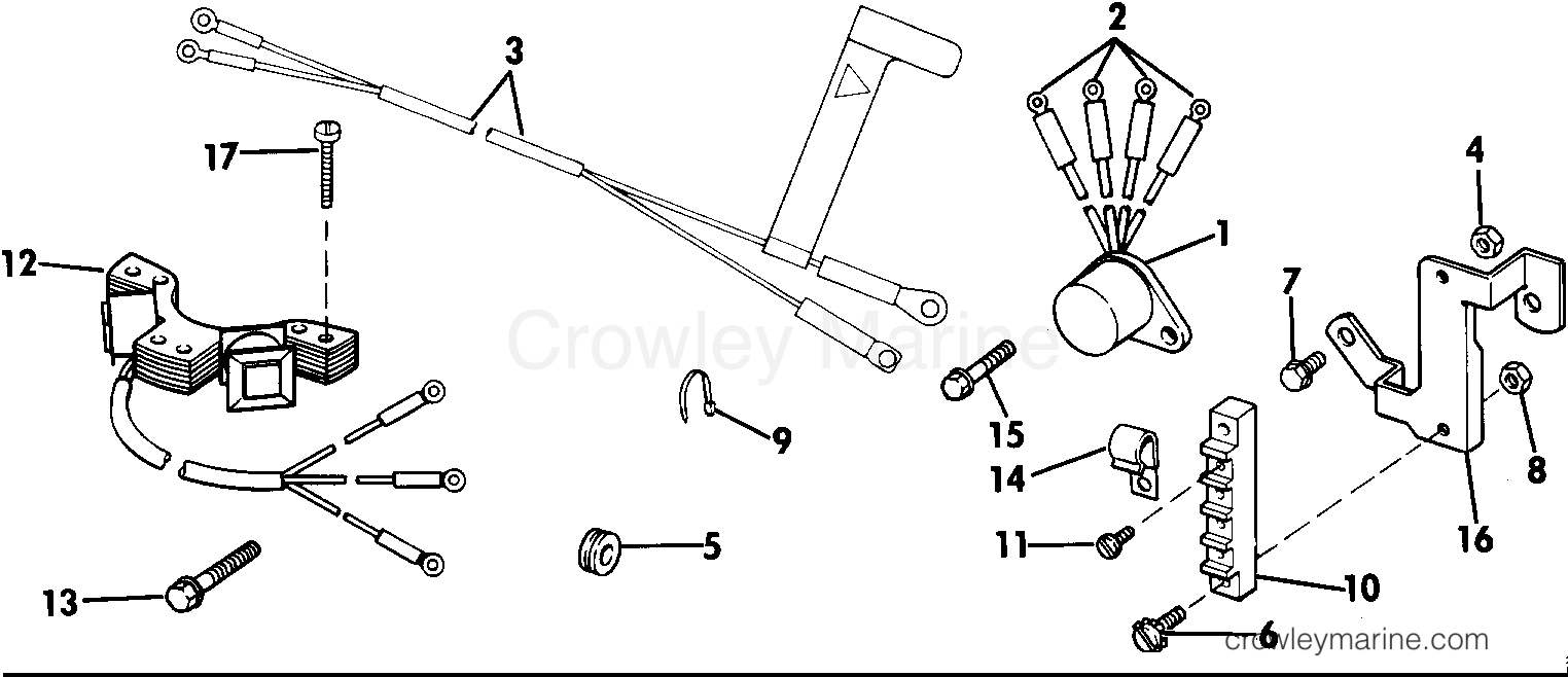 1985 Rigging Accessories - Electrical System - BATTERY CHARGING KIT 4 DELUXE, 4.5, 5, 6 & 8