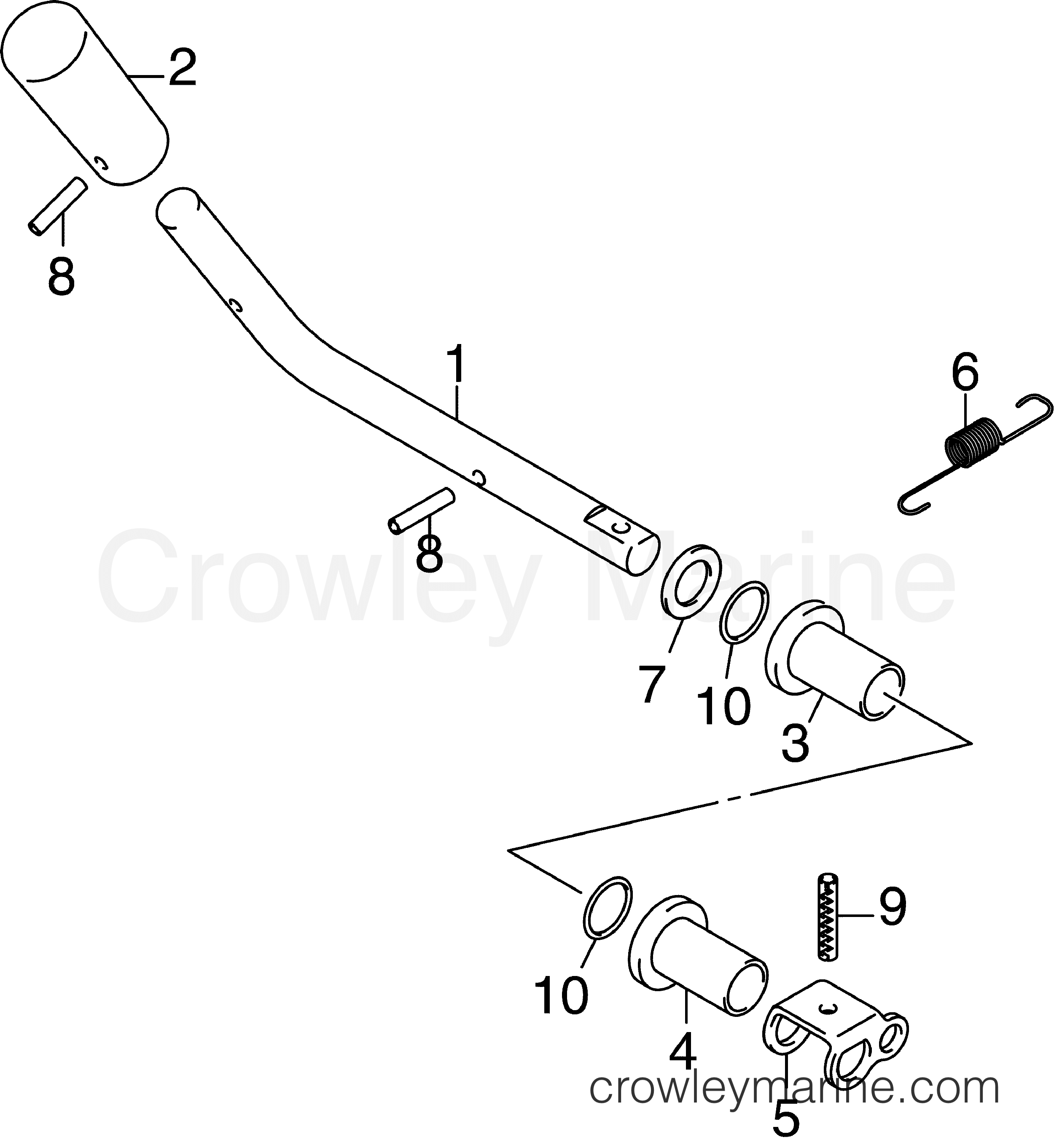 2006 Outboard 2.5 - J2R4SDS - SHIFT LINKAGE