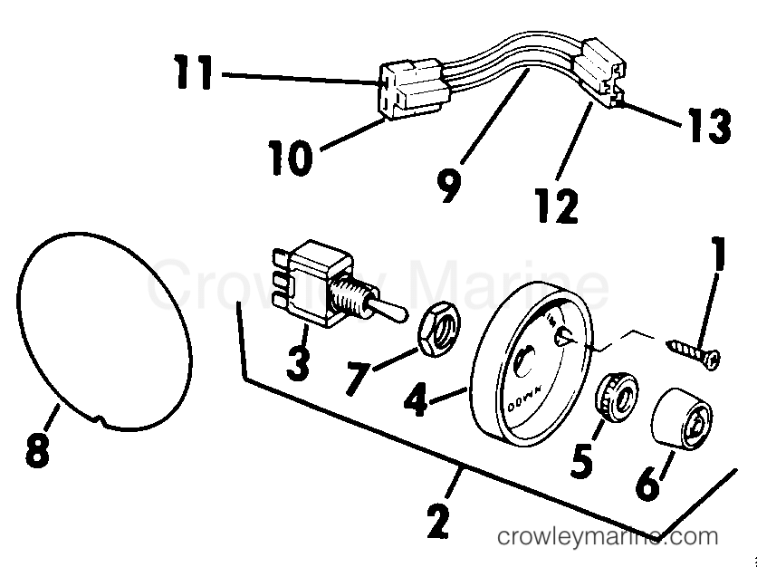 1984 Rigging Accessories - Miscellaneous - TRIM/TILT CONVERSION KIT