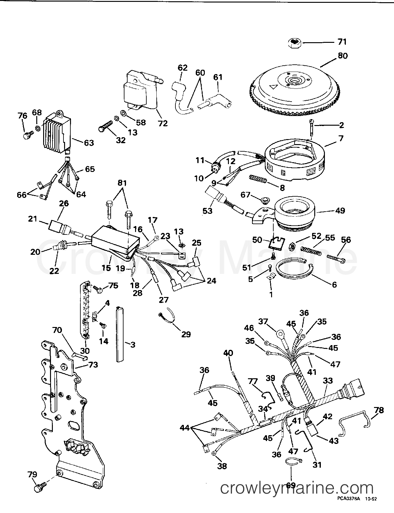 1994 Outboard 70 - J70TLERC - IGNITION SYSTEM