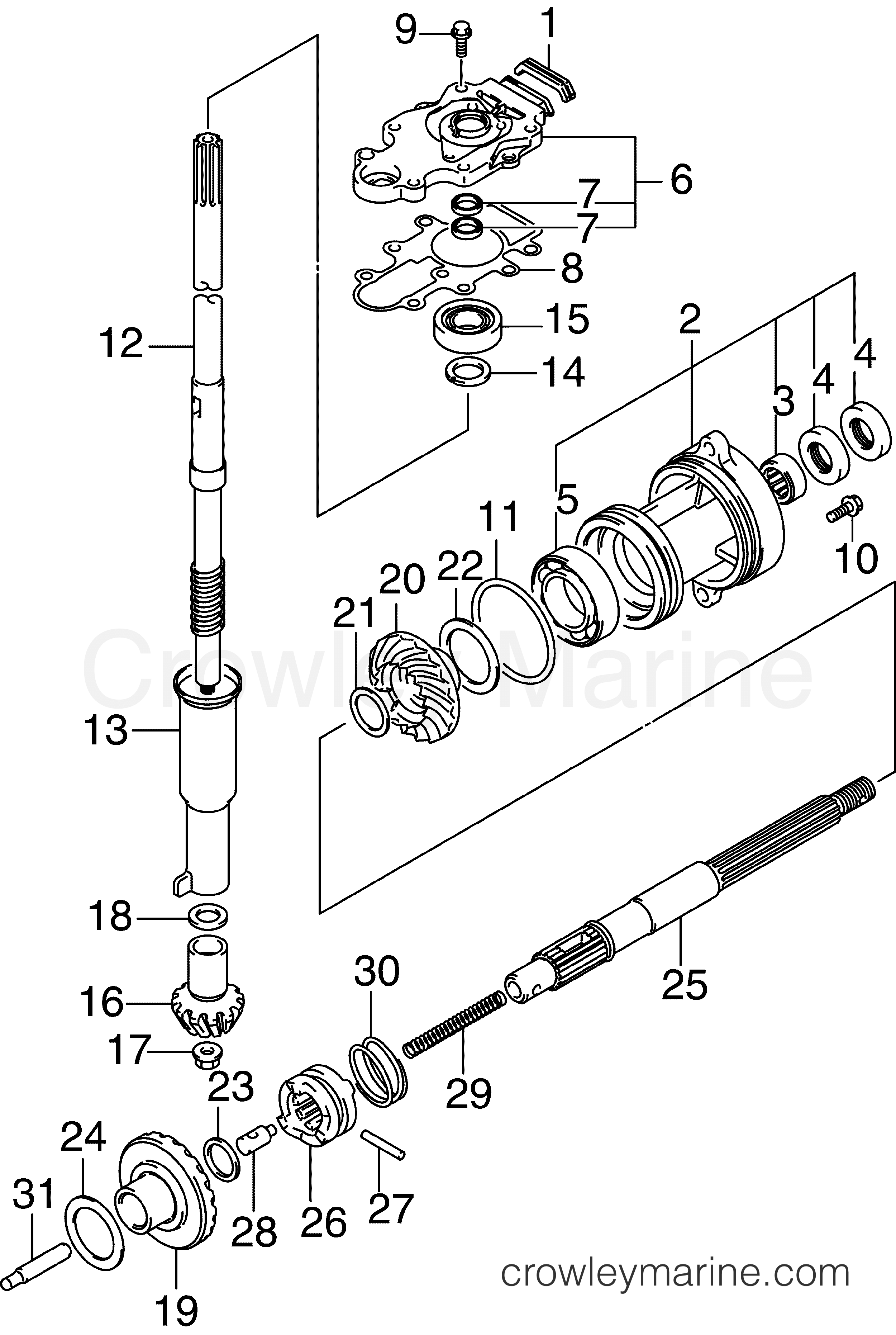 Купить Редуктор Лодочный Мотор Сузуки