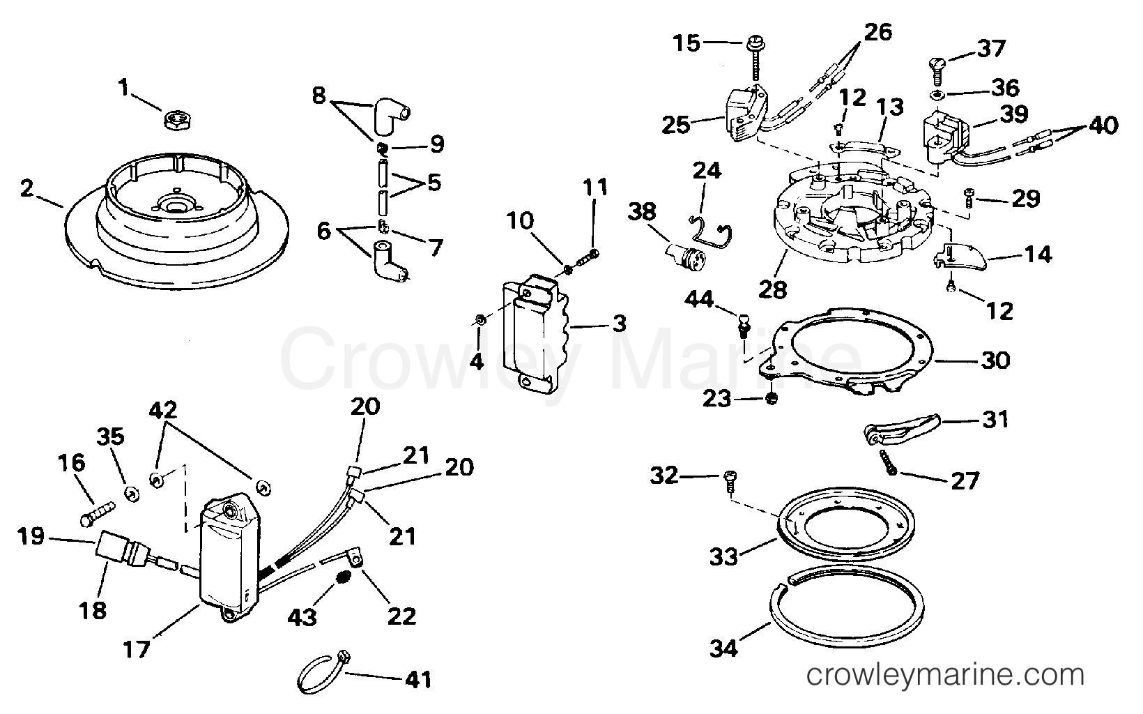IGNITION 1996 Johnson Outboards 15 SJ15RPG Crowley Marine
