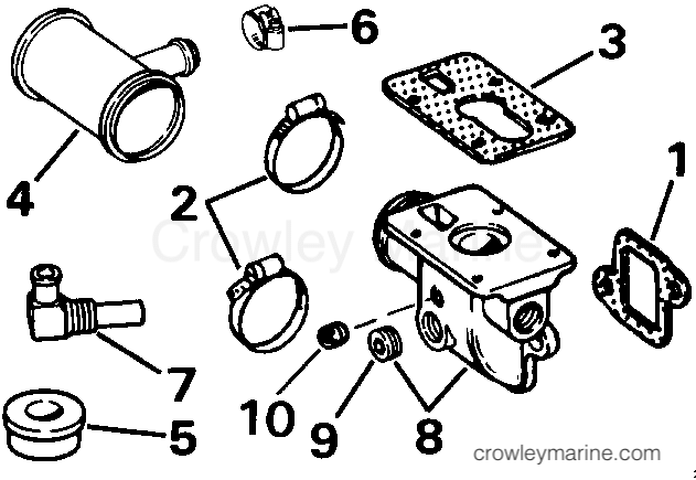 1991 Rigging OMC Stern Drive - All Models - HEATER KIT - 3.0 MODELS