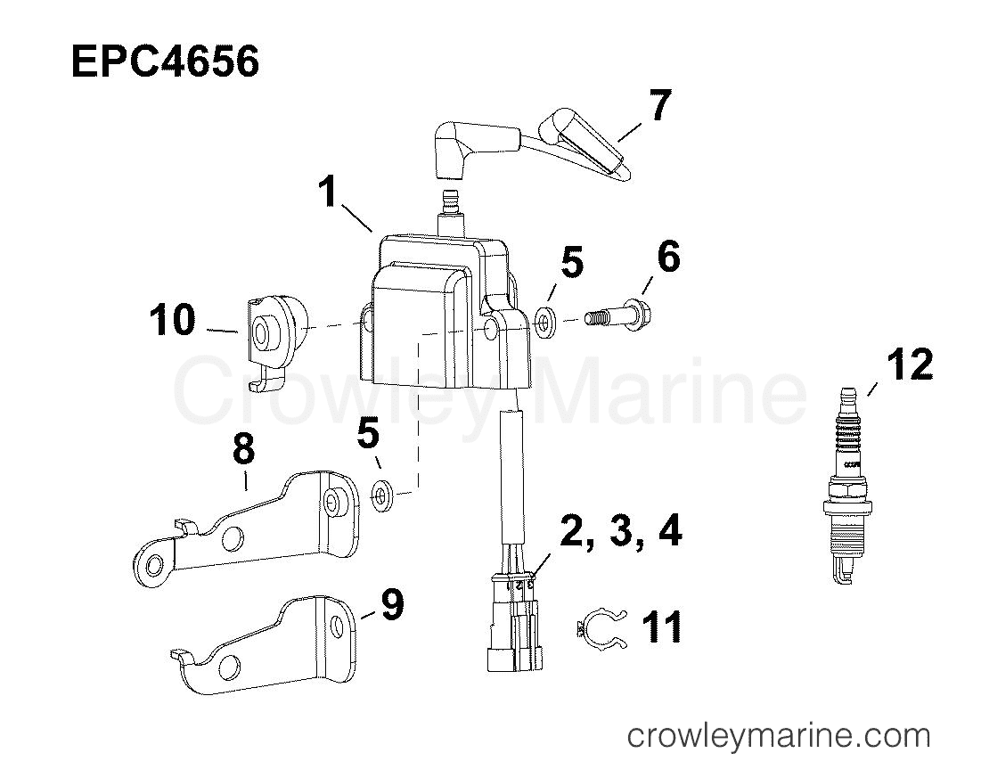 IGNITION COIL AB Outboard 75 E75DPLABB Crowley Marine