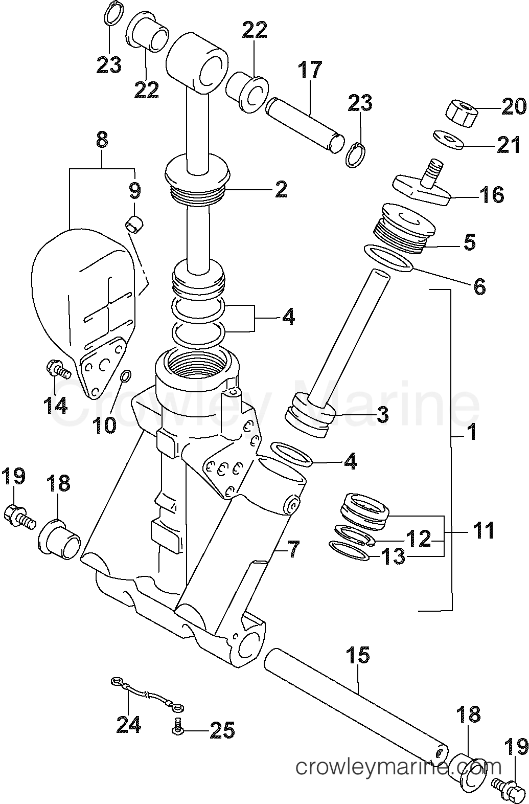 2004 Outboard 140 - J140PL4SRC - POWER TRIM & TILT