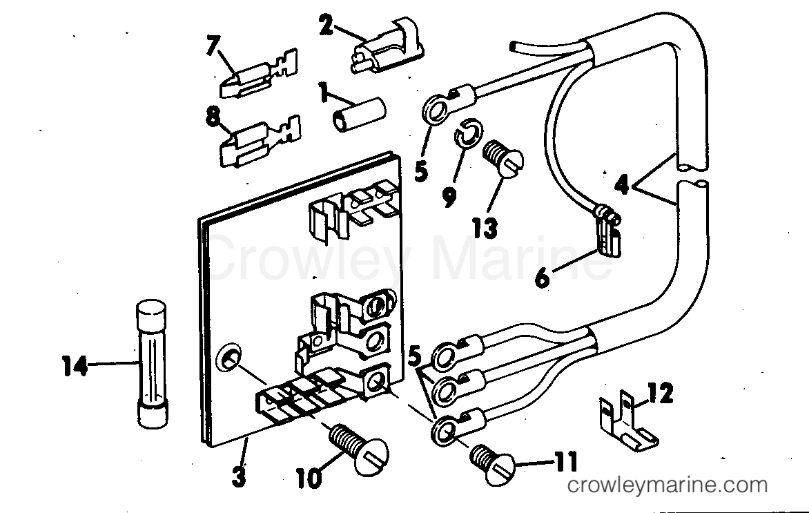 1978 Rigging Accessories - Electrical System - CONTROL BOX WIRING KIT