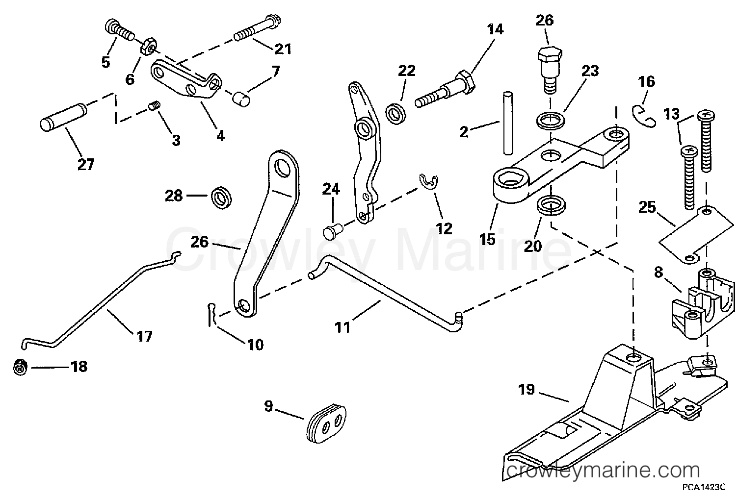 1997 Rigging Accessories - Remote Controls - REMOTE CONTROL ADAPTER KIT - 8, 9.9 (211CC 4-STROKE)
