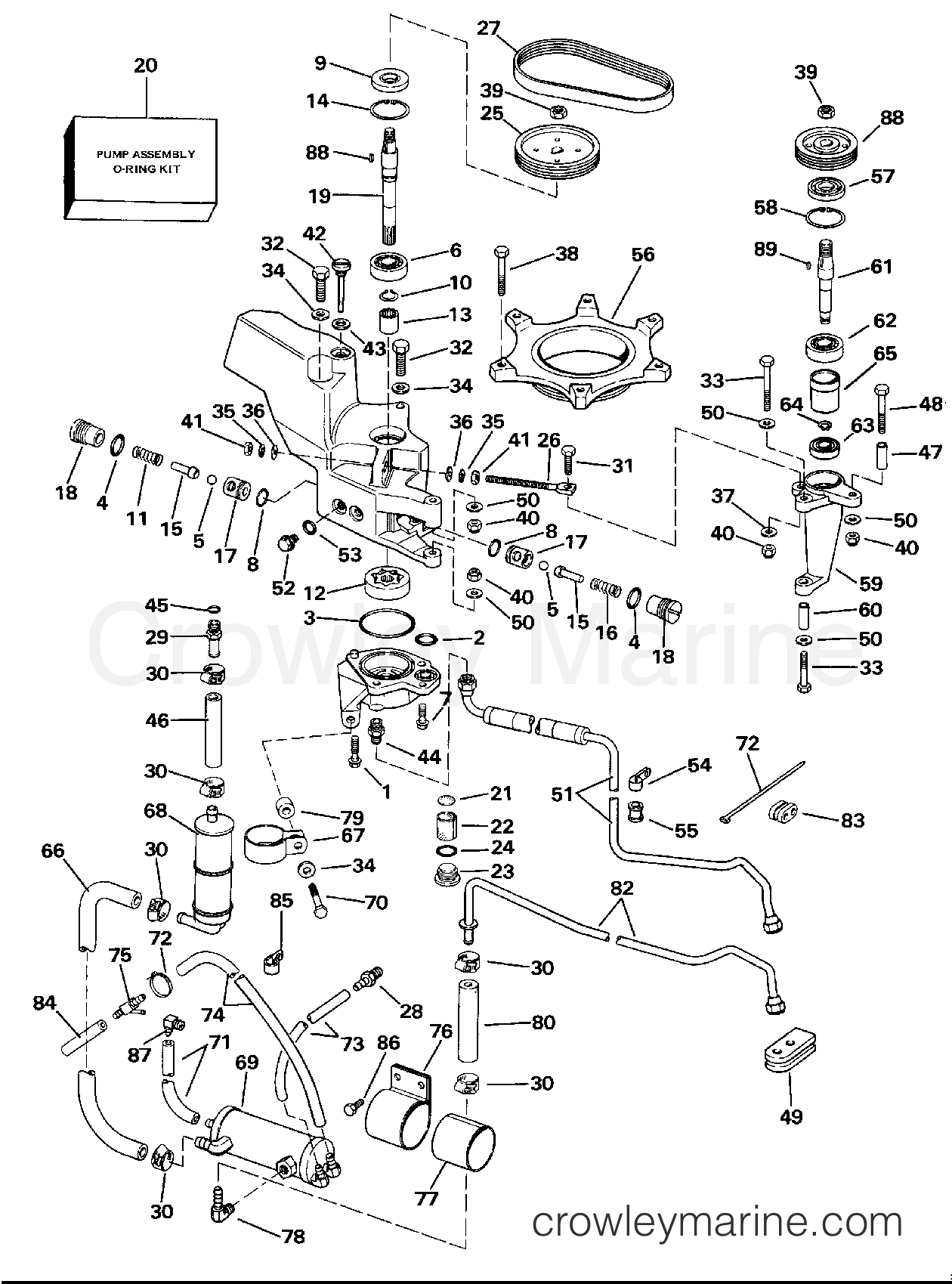 1989 Rigging Accessories - Steering - STEERING PUMP KIT
