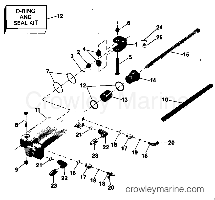 1990 Rigging Accessories - Steering - HYDRAULIC STEERING KIT