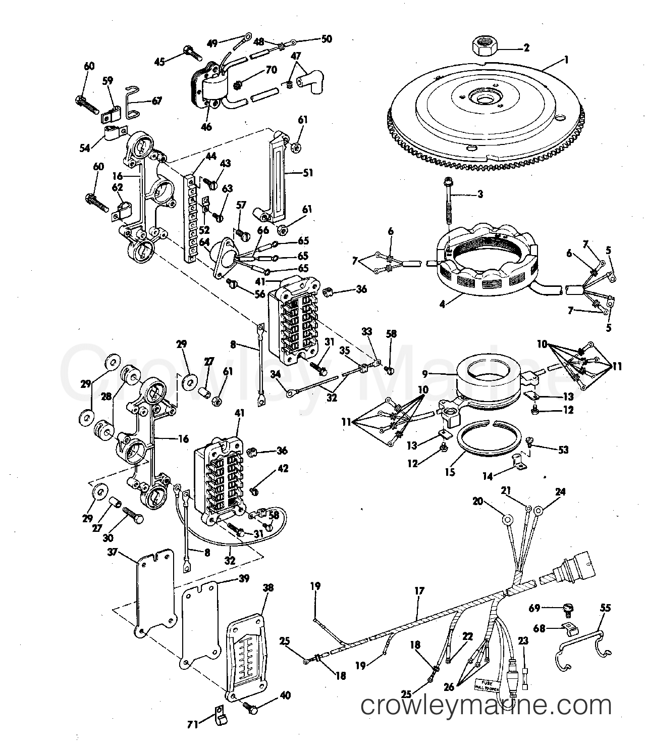 1976 Outboard 200 - 200TXL76S - IGNITION SYSTEM