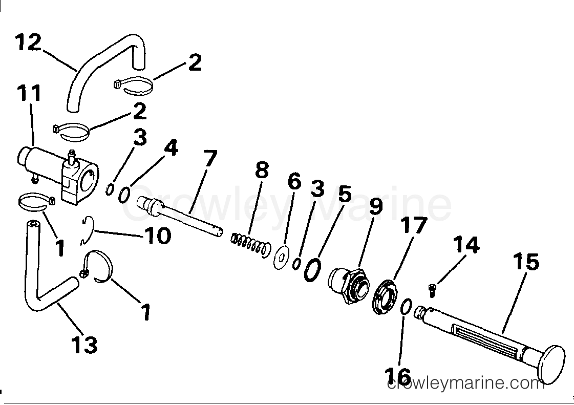 1986 Outboard 8 - J8SRLCDE - PRIMER SYSTEM
