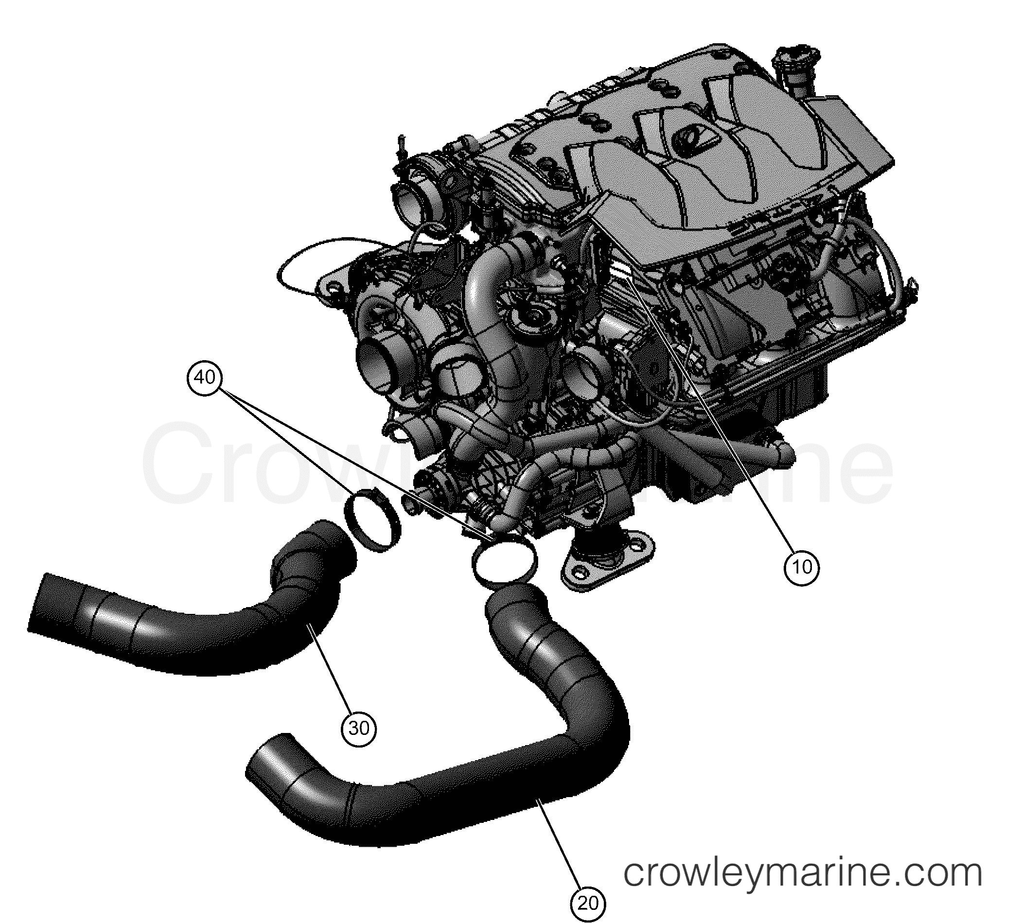 AF Powertrain 250 - 440020AFA - INTERCOOLER HOSES