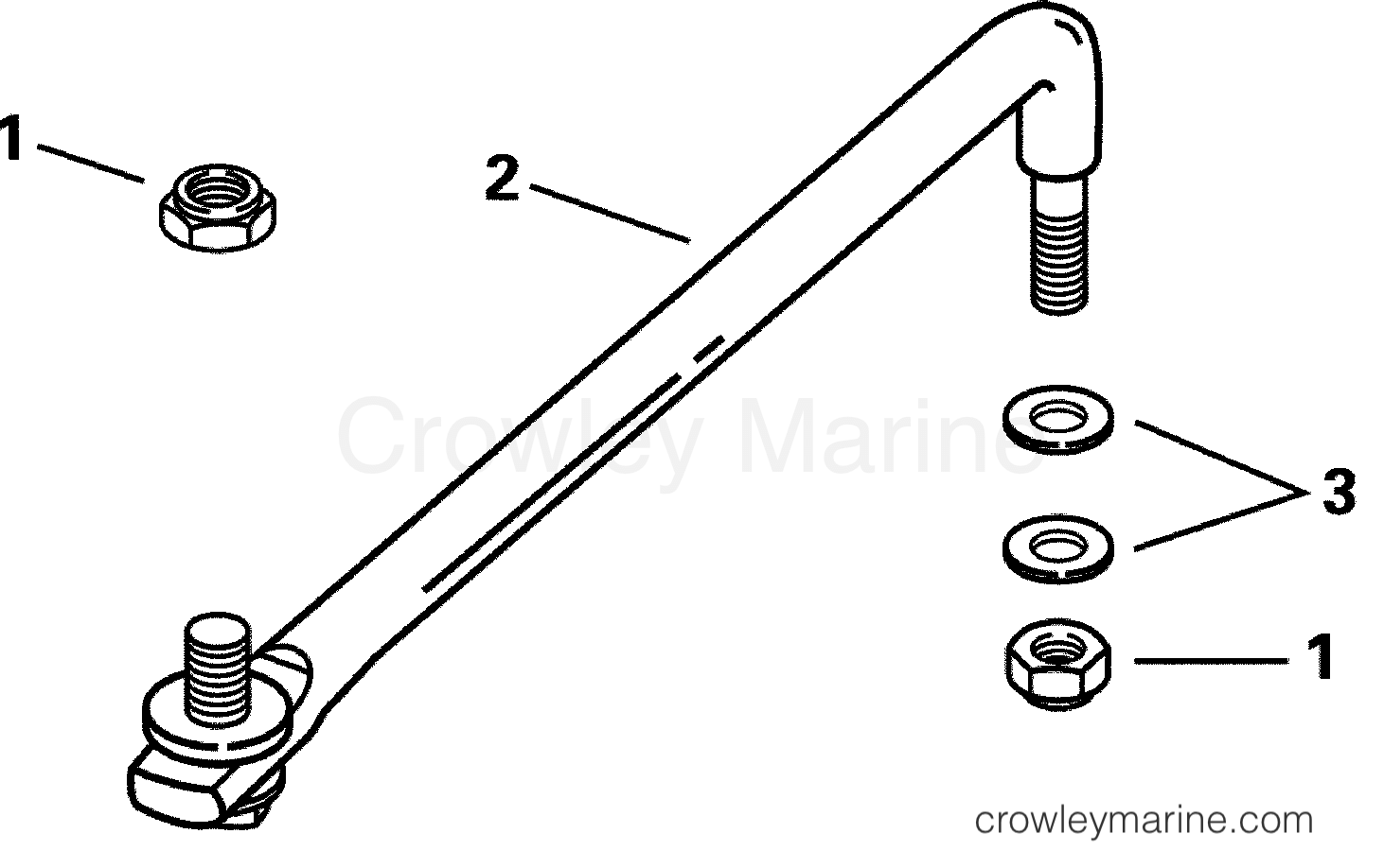 2001 Outboard 115 - J115VXSIC - STEERING LINK KIT