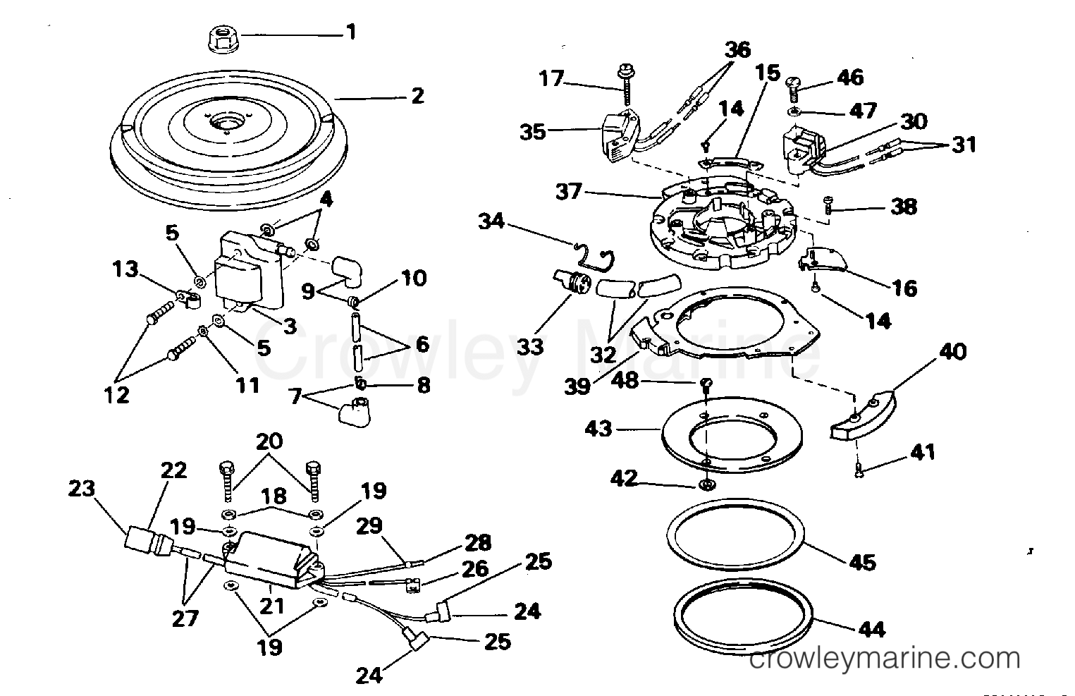 1995 Outboard 30 - J30REOB - IGNITION