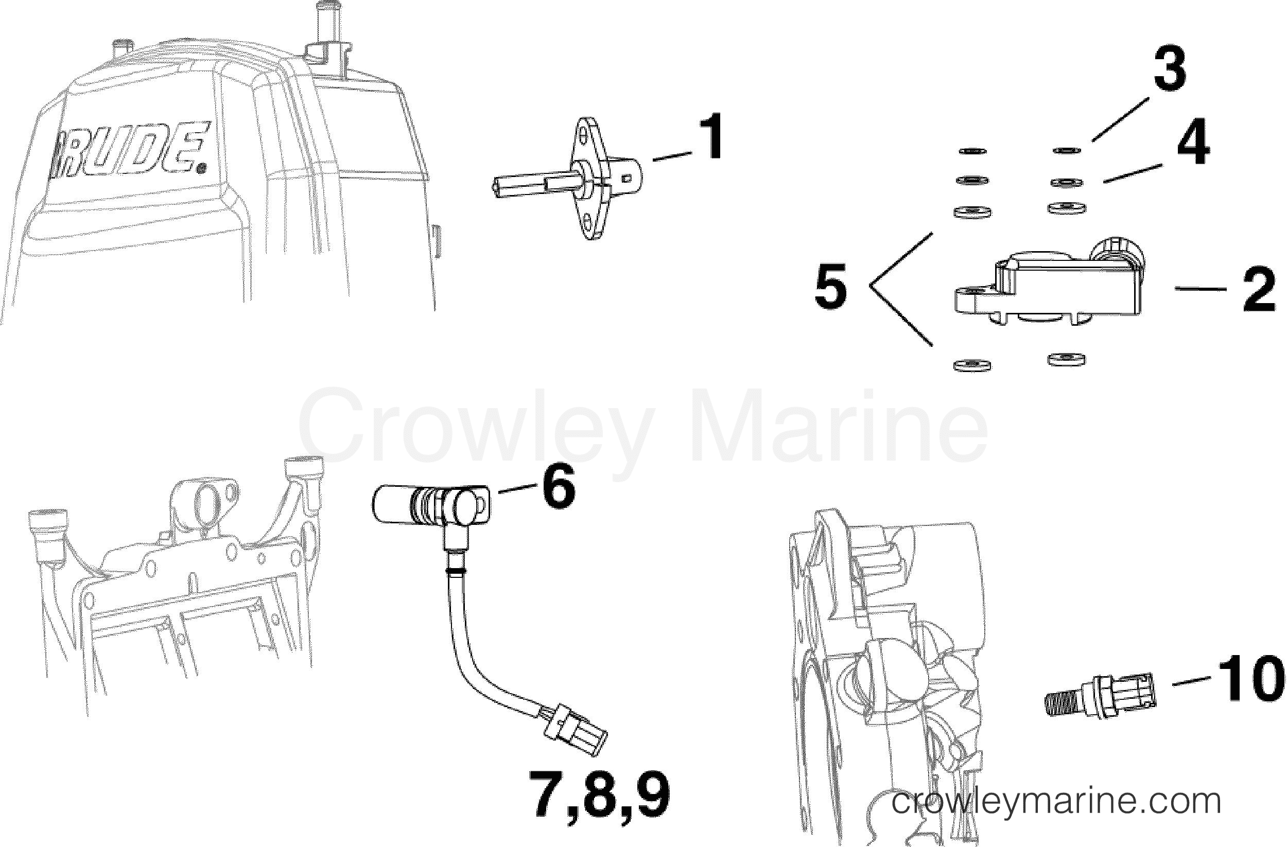 2012 Evinrude Outboards 150 - E150DCXINE SENSORS section