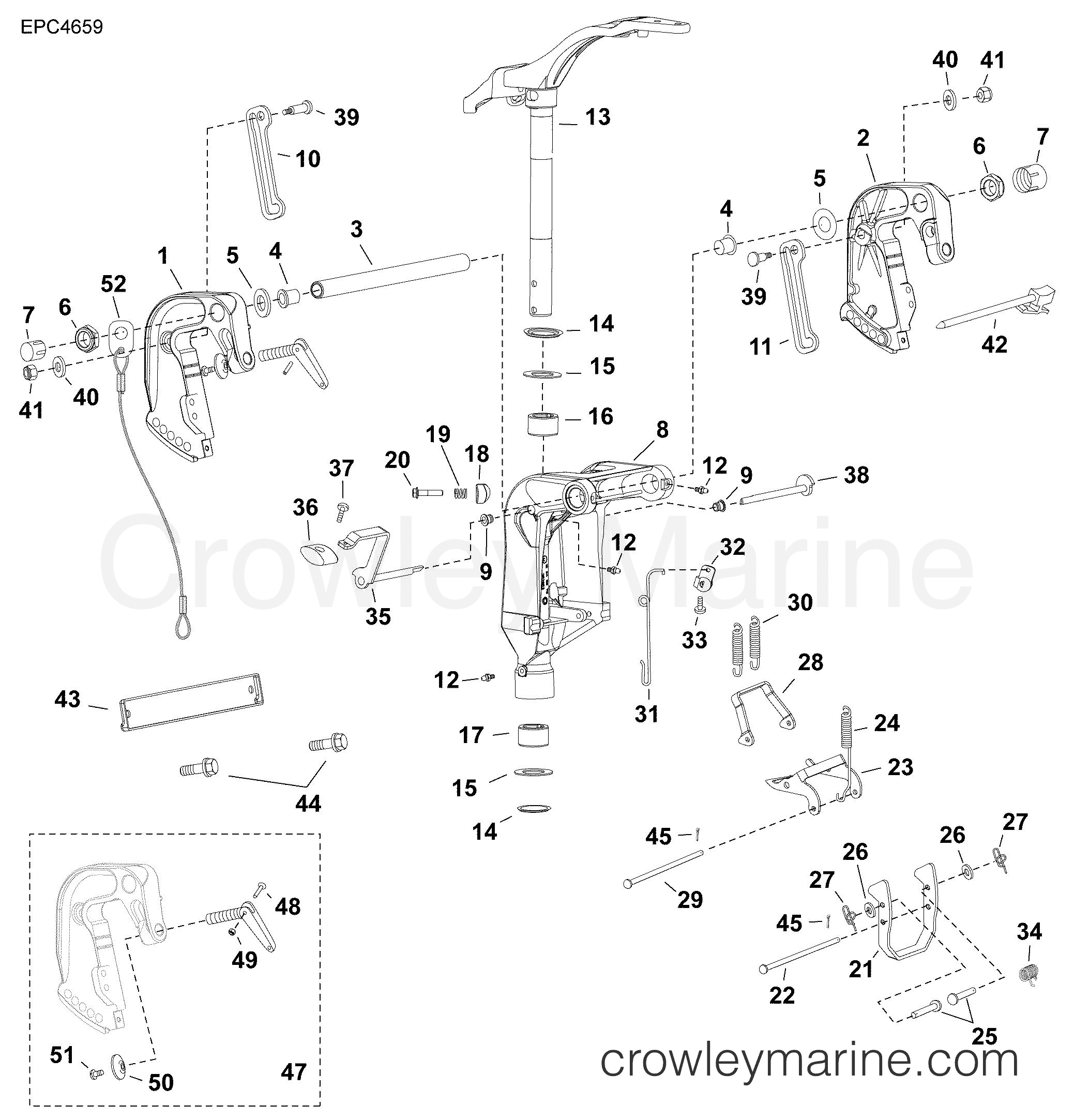 AB Outboard 30 - MFE - E30MALABB - SWIVEL BRACKET