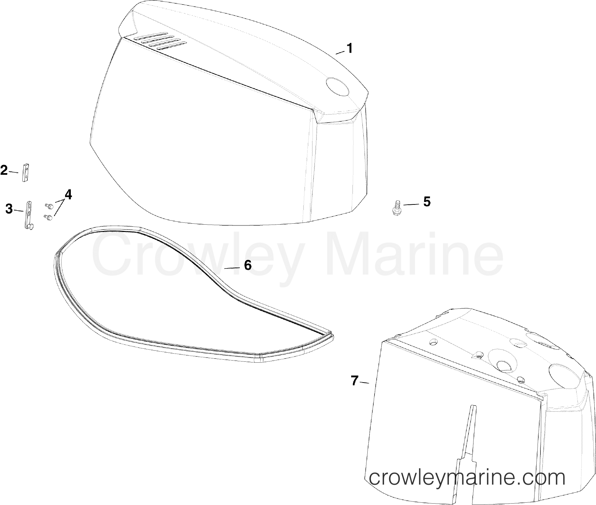 2010 Outboard 130 - E130DPLISC - ENGINE COVER