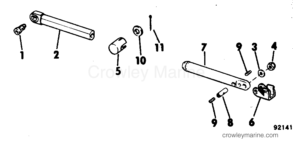 1981 Rigging Accessories - Remote Controls - CABLE MOUNT HARDWARE KIT