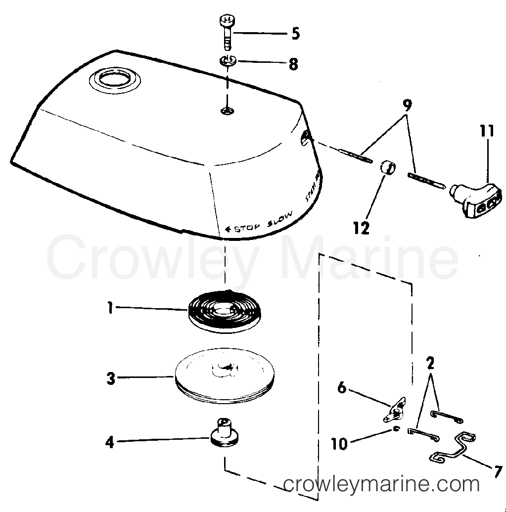 1989 Outboard 3 - J3BRCEC - REWIND STARTER