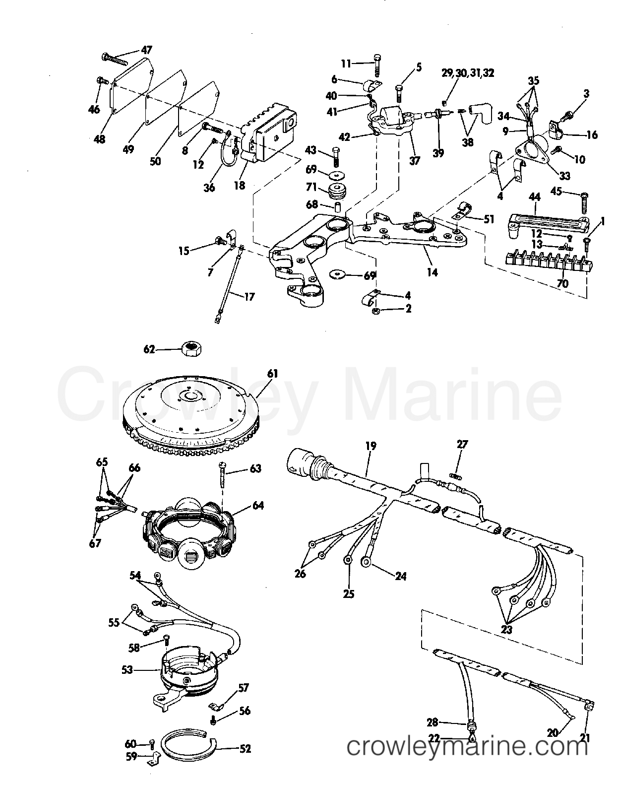 1973 Outboard 115 - 115393M - IGNITION SYSTEM