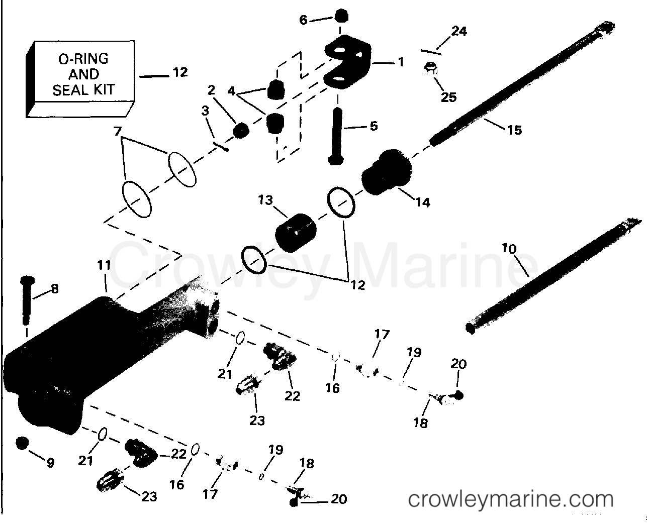 1993 Rigging Accessories - Steering - HYDRAULIC STEERING KIT