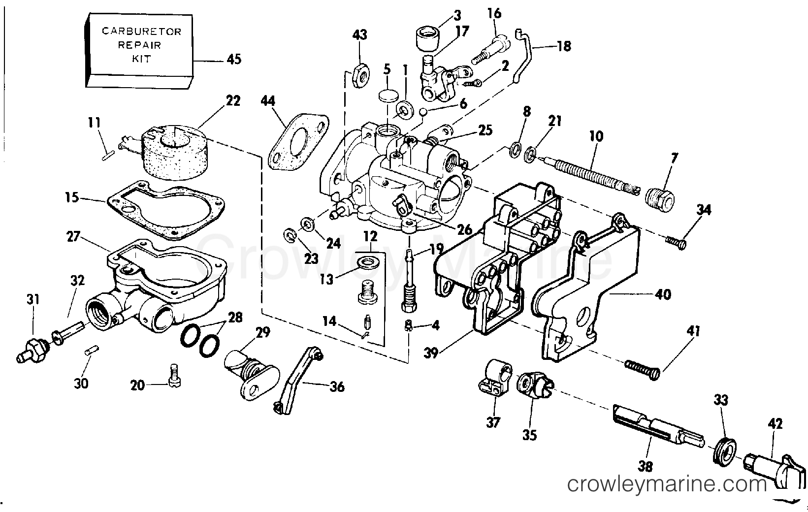 CARBURETOR 1991 Evinrude Outboards 3 E3REIA Crowley Marine