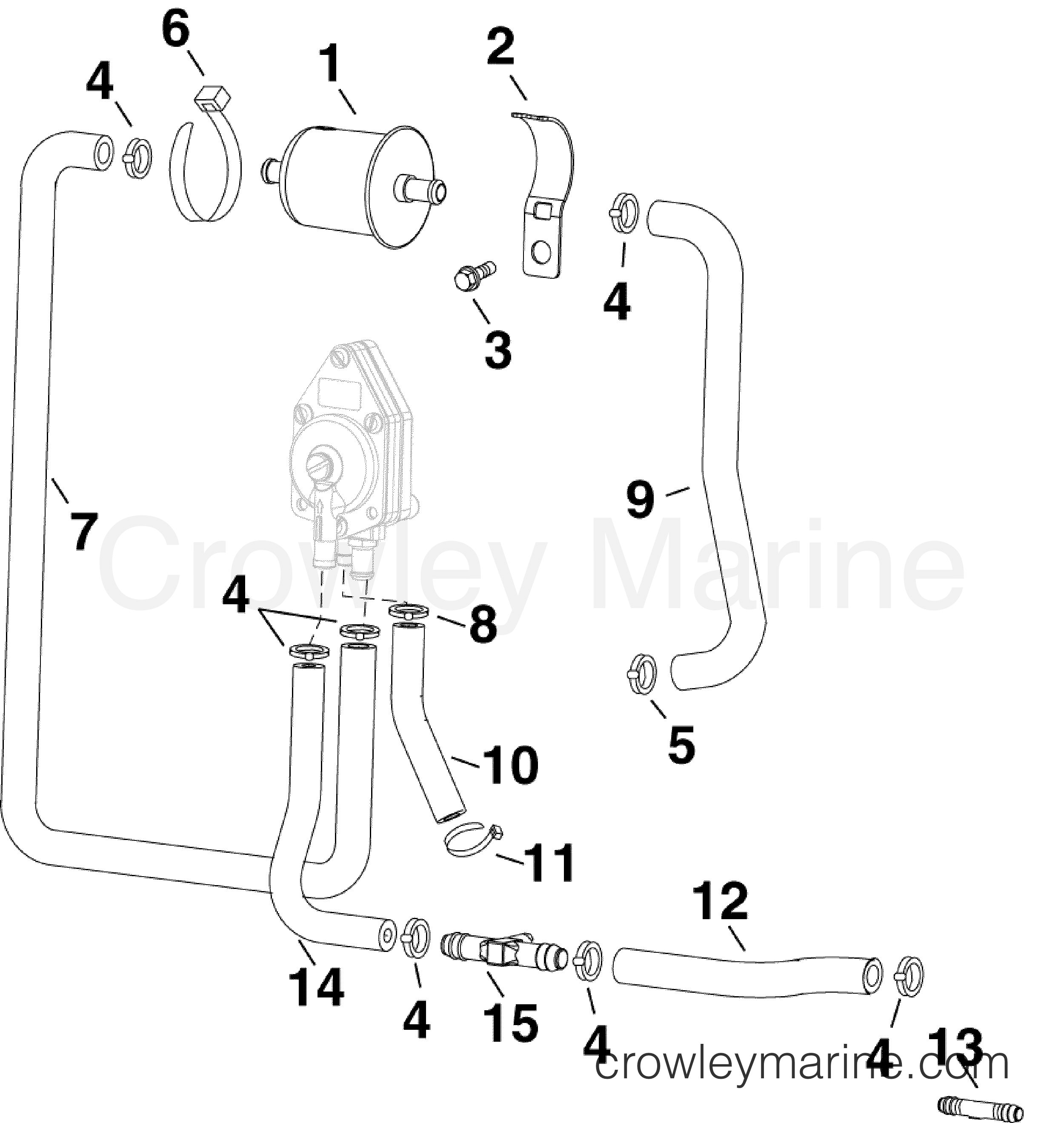2006 Outboard 75 - E75DPLSDA - FUEL FILTER