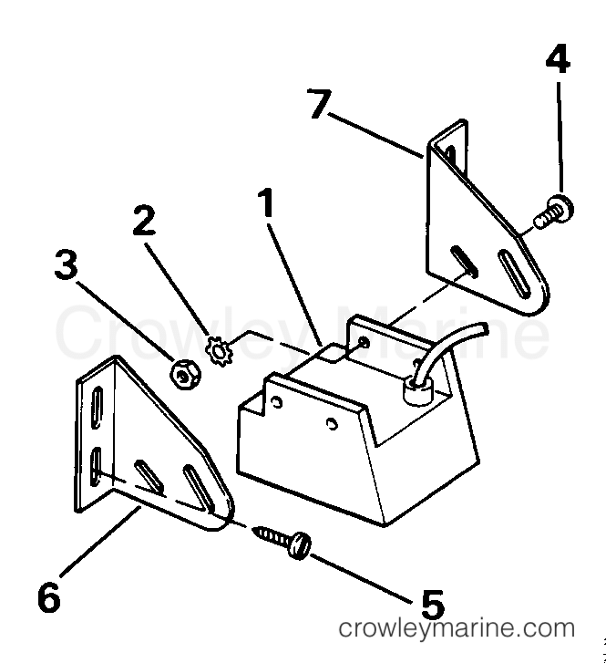 1986 Rigging Accessories - Instruments - TRANSDUCER - TRANSOM MOUNT