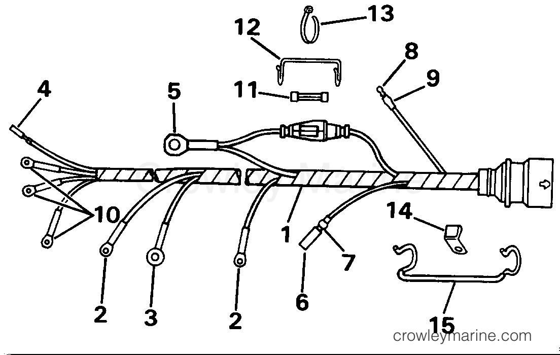 1991 Outboard 28 - J28ESLEIB - CABLE ASSEMBLY