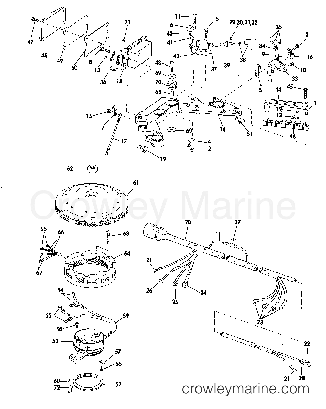 1977 Outboard 115 - 115EL77S - IGNITION SYSTEM
