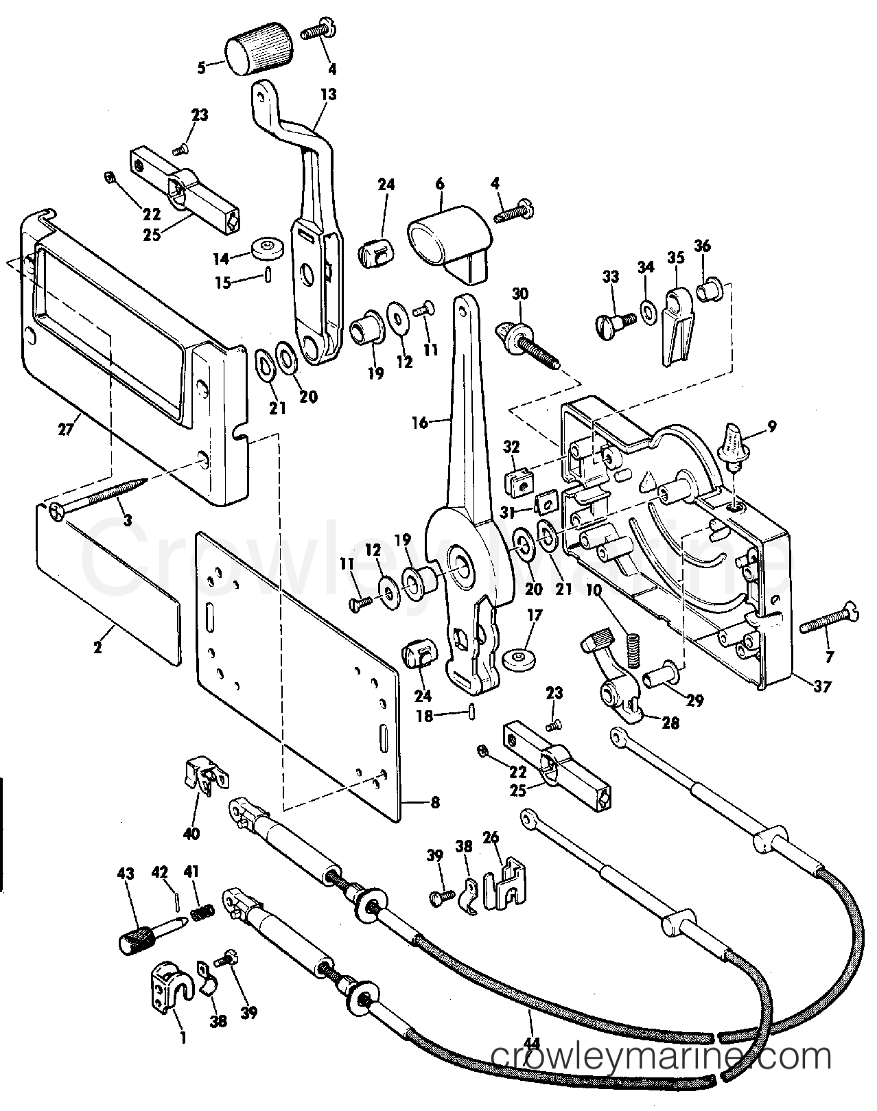 1981 Rigging Accessories - Remote Controls - REMOTE CONTROL SINGLE MOTOR