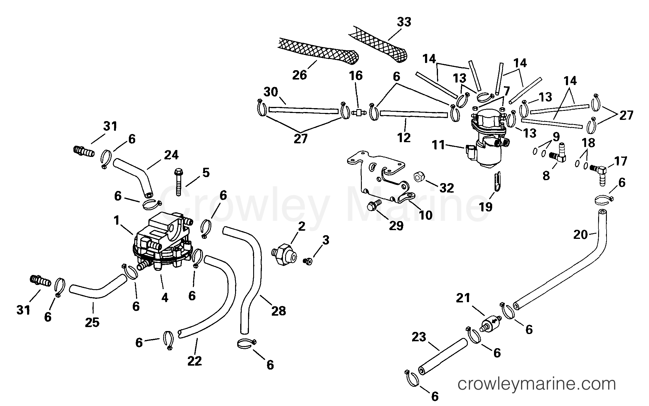 1999 Outboard 150 - E150FCXEEO - OIL COMPONENTS