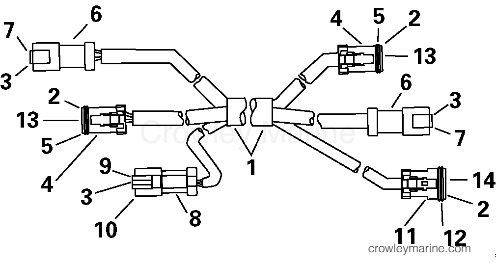 2003 Outboard 90 - E90FPLSTB - EXTENSION CABLE